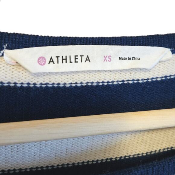 Athleta Cashmere Sweater Backcountry Striped Sweater XSmall - Picture 5 of 8